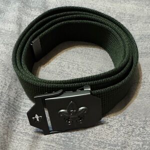 Official BSA Green Canvas Belt with Metal Buckle. Like new.
